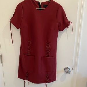 maroon kendal and kylie dress